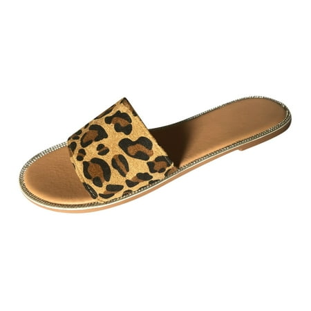 Fashion Women s Casual Shoes Breathable Outdoor Leisure Sandals Slippers Women Cross Band House Slippers Slip on Slippers for Women Leopard
Fashion Women s Casual Shoes Breathable Outdoor Leisure Sandals Slippers Women Cross Band House Slippers Slip on Slippers for Women Leopard