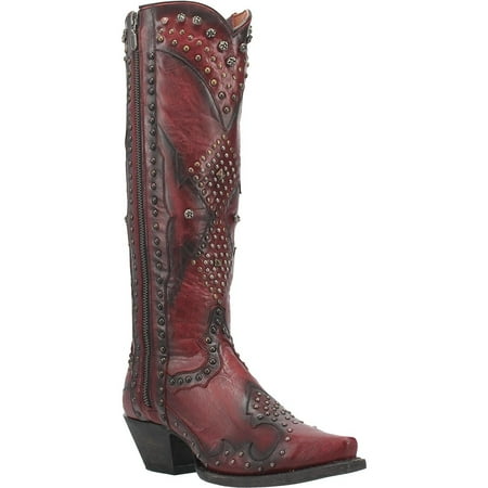 Women s Dan Post Daredevil Leather Boots Handcrafted Red