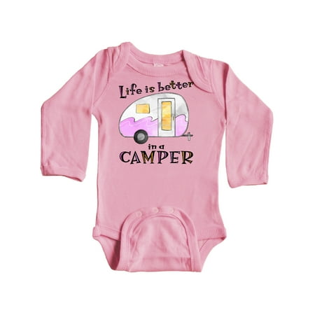 Inktastic Life is Better in a Camper Pink and Yellow Gift Baby Boy or Baby Girl Long Sleeve Bodysuit
Inktastic Life is Better in a Camper Pink and Yellow Gift Baby Boy or Baby Girl Long Sleeve Bodysuit