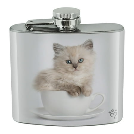 Ragdoll Tiffany Cat Kitten Tea Cup Ride Stainless Steel 5oz Hip Drink Kidney Flask
Ragdoll Tiffany Cat Kitten Tea Cup Ride Stainless Steel 5oz Hip Drink Kidney Flask