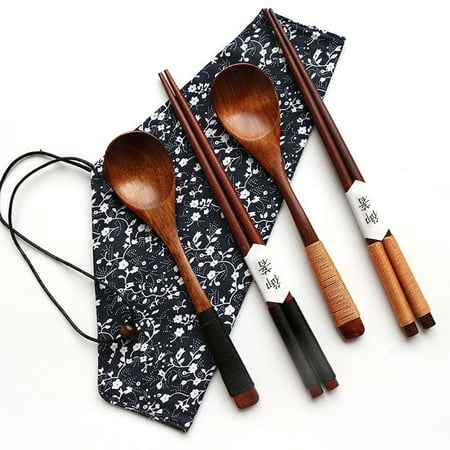 chaolangshun Japanese Vintage Travel Portable Wooden Chopsticks Spoon Tableware Set Xmas Gift
chaolangshun Japanese Vintage Travel Portable Wooden Chopsticks Spoon Tableware Set Xmas Gift