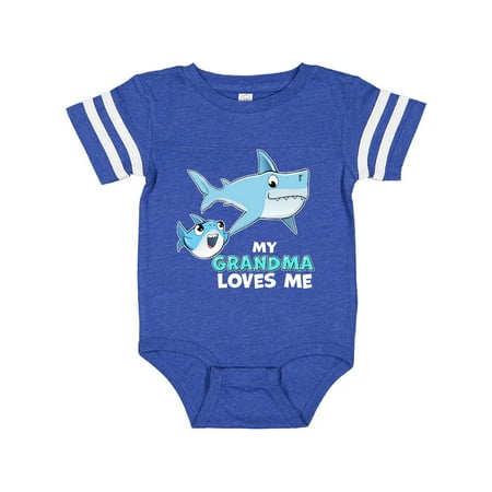 Inktastic My Grandma Loves Me with Cute Sharks Gift Baby Boy or Baby Girl Bodysuit
Inktastic My Grandma Loves Me with Cute Sharks Gift Baby Boy or Baby Girl Bodysuit