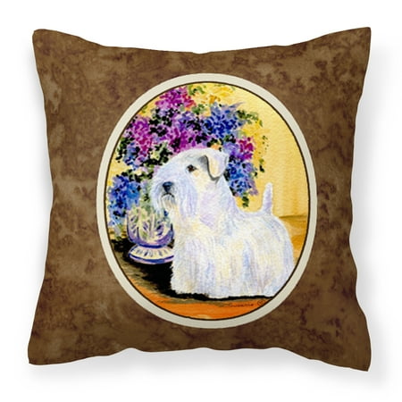 Sealyham Terrier Fabric Decorative Pillow