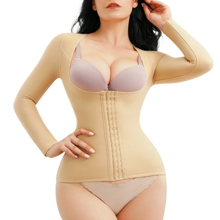 CtriLady Women s Waist Trainer Shapewear Tummy Control Bodysuit Corset Arm Slimmer Vest Body Shaper Post Surgery Long Sleeve Compression Top(Beige Medium)
CtriLady Women s Waist Trainer Shapewear Tummy Control Bodysuit Corset Arm Slimmer Vest Body Shaper Post Surgery Long Sleeve Compression Top(Beige Medium)