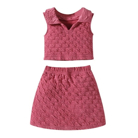 MIASHUI Kids Girls Outfits Sleeveless T Shirt Tops Skirts 2PCS Girls Clothes Hot Pink 12-24 Months
MIASHUI Kids Girls Outfits Sleeveless T Shirt Tops Skirts 2PCS Girls Clothes Hot Pink 12-24 Months