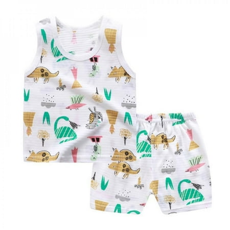 Elaydool Summer Children s Vest Set Cotton Baby Sleeveless Vest 2-piece Clothes Boy s Printed Clothes Set Baby Toddler Clothing For Boy
Elaydool Summer Children s Vest Set Cotton Baby Sleeveless Vest 2-piece Clothes Boy s Printed Clothes Set Baby Toddler Clothing For Boy