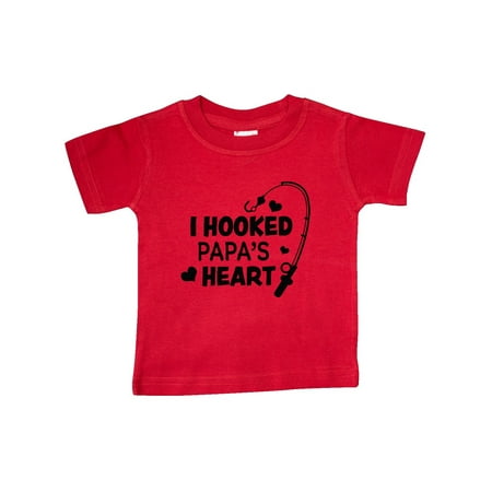 Inktastic I Hooked Papa s Heart with Fishing Rod Gift Baby Boy or Baby Girl T-Shirt
Inktastic I Hooked Papa s Heart with Fishing Rod Gift Baby Boy or Baby Girl T-Shirt
