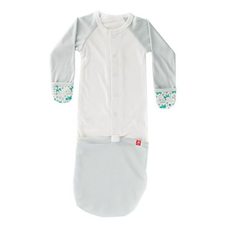 Goumikids Goumijamms Baby Smart Nightgown - Forest Friends (Aqua) - 3-6m