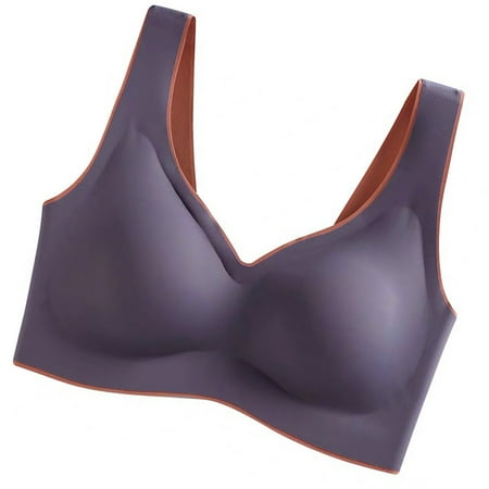 Tmosphere Seamless Bra Sport Yoga Running Push up Vest Underwire Soft Sleep Women Underwear Gray purple XXL
Tmosphere Seamless Bra Sport Yoga Running Push up Vest Underwire Soft Sleep Women Underwear Gray purple XXL