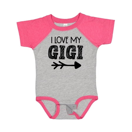 Inktastic I Love My Gigi with Arrow Gift Baby Boy or Baby Girl Bodysuit
