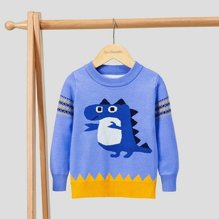 KaLI_store Toddler Boys Girls Cartoon Dinasour Prints Sweater Long Sleeve Warm Knitted Pullover Knitwear 5t Boys Sweater
KaLI_store Toddler Boys Girls Cartoon Dinasour Prints Sweater Long Sleeve Warm Knitted Pullover Knitwear 5t Boys Sweater