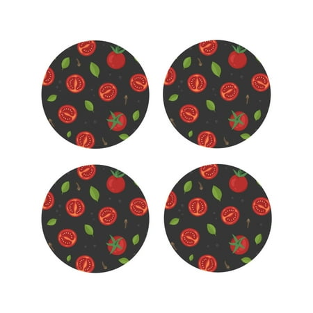 Junzan Tomatoes1 Print Coasters for Drinks - Leather Coasters Set of 4 for Coffee Table for Housewarming/Kitchen/Bar/Decor-Round Shape
Junzan Tomatoes1 Print Coasters for Drinks - Leather Coasters Set of 4 for Coffee Table for Housewarming/Kitchen/Bar/Decor-Round Shape