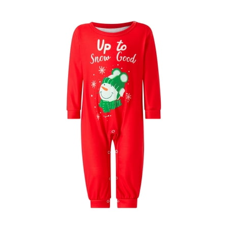 Eyicmarn Family Matching Christmas Pajamas Cartoon Snowman Print Long-Sleeved Tops + Elastic Waist Snowflake Pattern Trousers Sleepwear
Eyicmarn Family Matching Christmas Pajamas Cartoon Snowman Print Long-Sleeved Tops + Elastic Waist Snowflake Pattern Trousers Sleepwear