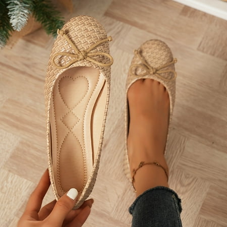 Women s Bow Ballet Flats Comfy Round Toe Soft Sole Shoes Casual All-Match Slip On Flats
Women s Bow Ballet Flats Comfy Round Toe Soft Sole Shoes Casual All-Match Slip On Flats