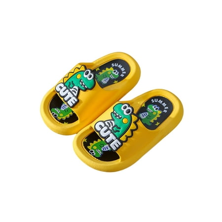Rotosw Child Slippers Flat Heels Slides Open Toe Shoes Childrens Flats Kids Breathable Cartoons Dinosaurs_ Yellow 2Y-2.5Y
Rotosw Child Slippers Flat Heels Slides Open Toe Shoes Childrens Flats Kids Breathable Cartoons Dinosaurs_ Yellow 2Y-2.5Y
