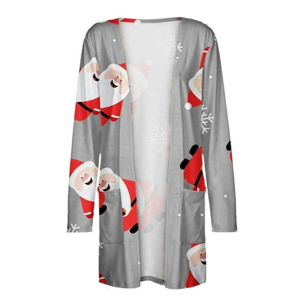 jsaierl Womens Christmas Cardigan Long Sleeve Open Front Shirts Snowman Print Tops Lightweight Casual Fall Christmas Gift for Women
jsaierl Womens Christmas Cardigan Long Sleeve Open Front Shirts Snowman Print Tops Lightweight Casual Fall Christmas Gift for Women