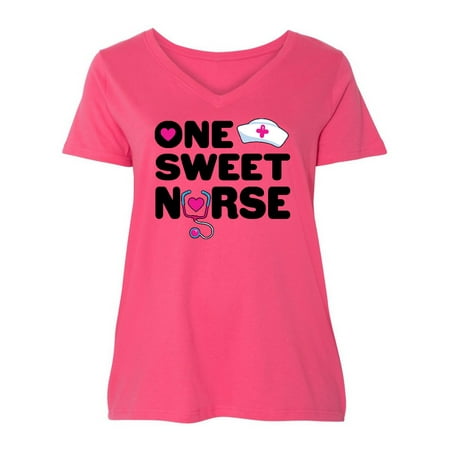 Inktastic Valentine s Day One Sweet Nurse with Stethoscope and Heart Women s Plus Size V-Neck
Inktastic Valentine s Day One Sweet Nurse with Stethoscope and Heart Women s Plus Size V-Neck