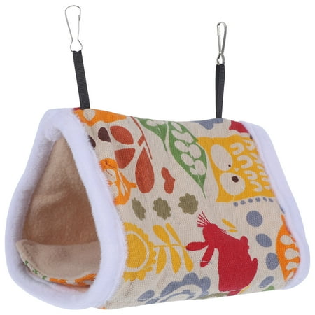 Pet Bird Nest Winter Warm Hammock Hanging Cage Double Door Pet Hut Tent Bed
