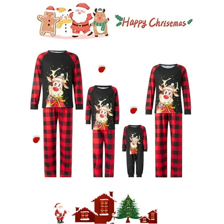 Cathery Family Christmas Pjs Matching Sets Adult Kids Baby Deer Printed Tops+Plaid Pants Sleepwear Nightwear Set
Cathery Family Christmas Pjs Matching Sets Adult Kids Baby Deer Printed Tops+Plaid Pants Sleepwear Nightwear Set