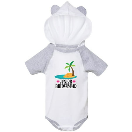 Inktastic Junior Bridesmaid Hawaiian Wedding Gift Baby Girl Bodysuit