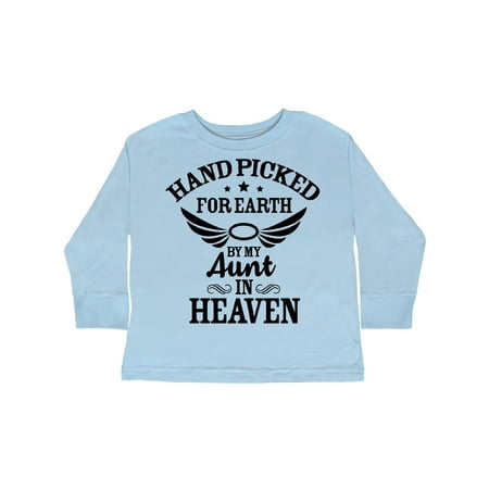 Inktastic Handpicked for Earth By My Aunt in Heaven with Angel Wings Gift Toddler Boy or Toddler Girl Long Sleeve T-Shirt
Inktastic Handpicked for Earth By My Aunt in Heaven with Angel Wings Gift Toddler Boy or Toddler Girl Long Sleeve T-Shirt