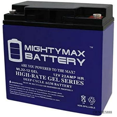12V 22AH GEL Battery Replaces Schumacher DSR 5799000010 Jumpstarter