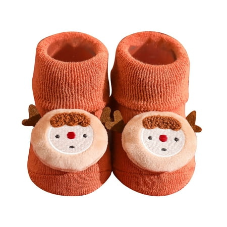 Juebong Toddler Boys Girls Christmas Socks Breathable Kids Anti-Slip Thicken Indoor Toddler Shoes Orange Size M 
Juebong Toddler Boys Girls Christmas Socks Breathable Kids Anti-Slip Thicken Indoor Toddler Shoes Orange Size M