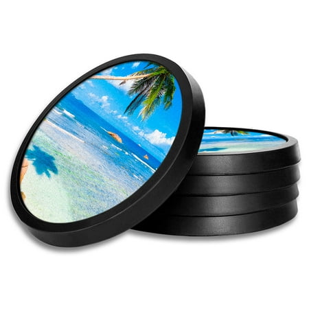 Silicone Non-Slip Drink Coasters with Removable Printed Absorbent Felt Pad - Set of 4 - Rocky Beach
Silicone Non-Slip Drink Coasters with Removable Printed Absorbent Felt Pad - Set of 4 - Rocky Beach