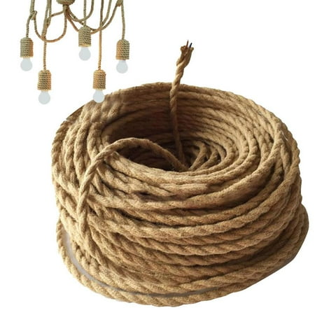 Rope Cover Electrical Wire Vintage Woven Electrical Wire For LED Lamps Hanging Rope Covers Twisted Lamp Cord For Office
Rope Cover Electrical Wire Vintage Woven Electrical Wire For LED Lamps Hanging Rope Covers Twisted Lamp Cord For Office