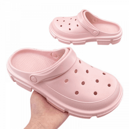 

Wish Unisex Garden Clogs Shoes Women Men Summer Slide On Sandals-Pink(40/41 EU) S1470