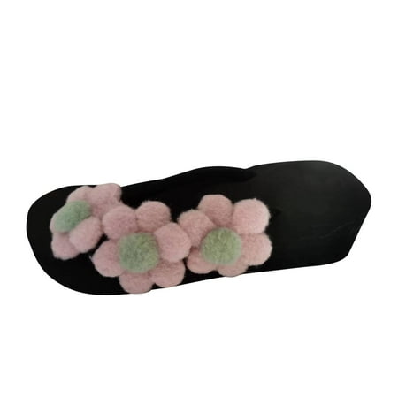 Dpityserensio Women s Slope Heel Slippers Thick Soled Shoes Flower Flip-flops Beach Sandals Pink 8.5(41)
Dpityserensio Women s Slope Heel Slippers Thick Soled Shoes Flower Flip-flops Beach Sandals Pink 8.5(41)