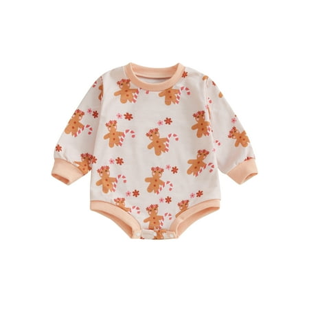 Juaugusep Christmas Baby Fall Winter Romper Long Sleeve Gingerbread/Santa Print Sweatshirt Jumpsuit
Juaugusep Christmas Baby Fall Winter Romper Long Sleeve Gingerbread/Santa Print Sweatshirt Jumpsuit