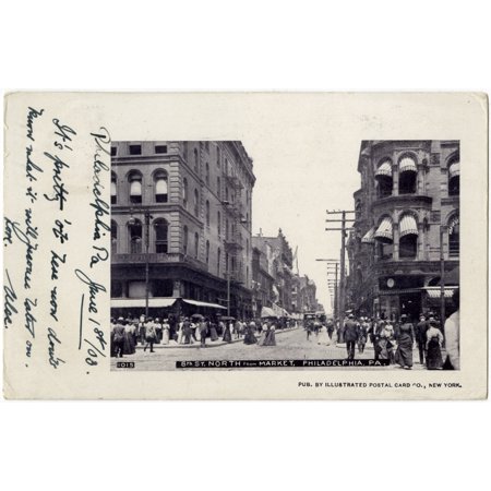 8Th Street North From Market Philadelphia Pennsylvania Usa Poster Print By Mary Evans Grenville Collins Postcard Collection