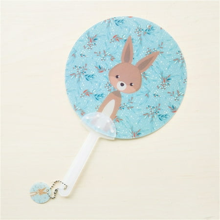 CKCL Round Hand Fan with Plastic Handle for Kids Novelty Cartoon Style Handheld Fan(Rabbit)
CKCL Round Hand Fan with Plastic Handle for Kids Novelty Cartoon Style Handheld Fan(Rabbit)