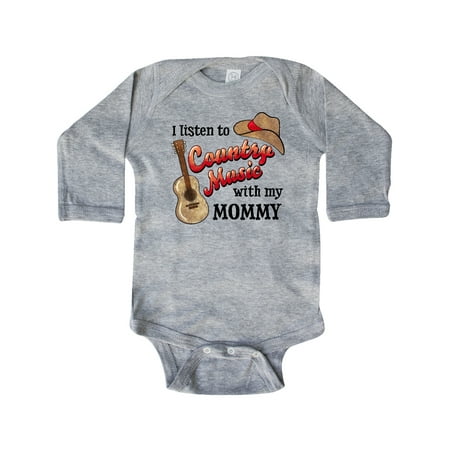 Inktastic I Listen to Country Music with my Mommy with Guitar and Hat Gift Baby Boy or Baby Girl Long Sleeve Bodysuit
Inktastic I Listen to Country Music with my Mommy with Guitar and Hat Gift Baby Boy or Baby Girl Long Sleeve Bodysuit
