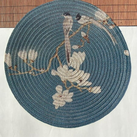QWZNDZG Chinese style table mat creative placemat Chinese printing waterproof and oil-proof dinner plate mat round placemat spot
QWZNDZG Chinese style table mat creative placemat Chinese printing waterproof and oil-proof dinner plate mat round placemat spot
