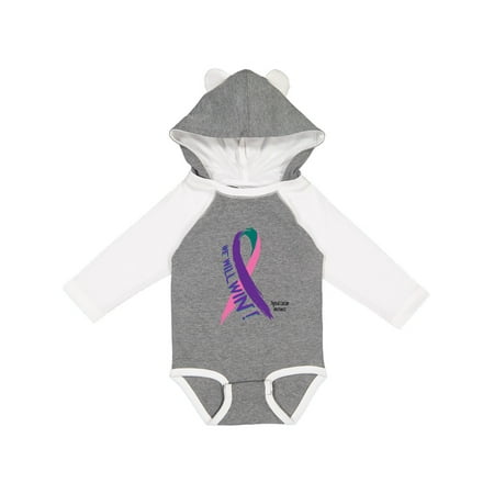 Inktastic We Will Win Against Thyroid Cancer Ribbon Gift Baby Boy or Baby Girl Long Sleeve Bodysuit
Inktastic We Will Win Against Thyroid Cancer Ribbon Gift Baby Boy or Baby Girl Long Sleeve Bodysuit