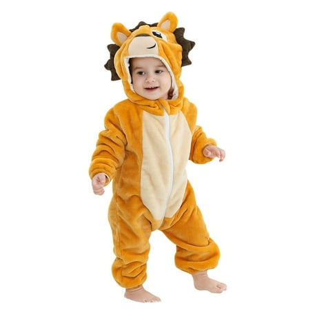 Baby Boy Long Sleeve Romper Cartoon Dinosaur Coral Fleece Rompers Winter Hooded Jumpsuit 0-36 Months
Baby Boy Long Sleeve Romper Cartoon Dinosaur Coral Fleece Rompers Winter Hooded Jumpsuit 0-36 Months