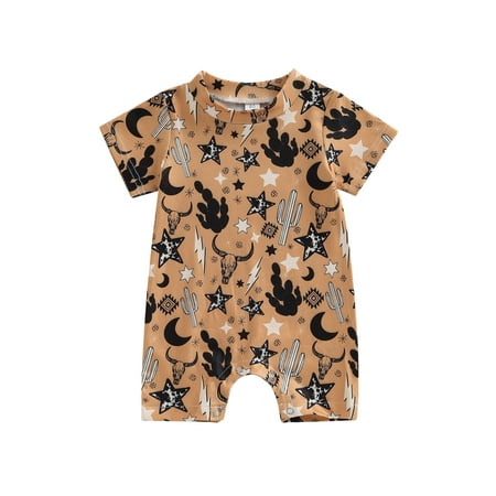 jaweiwi Baby Toddler Boys Western Jumpsuit 0 6M 12M 18M 24M Short Sleeve Crew Neck Bull Head/Cactus Print Summer Romper Clothes for Casual Daily
jaweiwi Baby Toddler Boys Western Jumpsuit 0 6M 12M 18M 24M Short Sleeve Crew Neck Bull Head/Cactus Print Summer Romper Clothes for Casual Daily