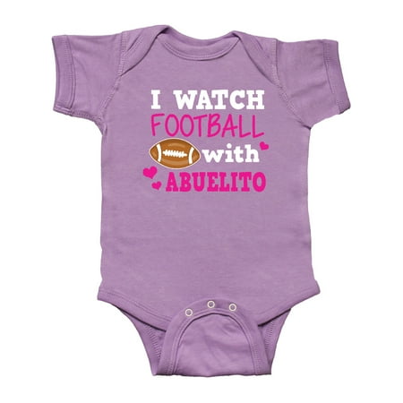 Inktastic I Watch Football with My Abuelito Gift Baby Boy or Baby Girl Bodysuit