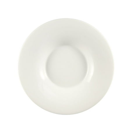 Sushia Wide Rim Coupe Plate 12-1/4 Dia. X 1-5/8 H Porcelain White 2 packs
