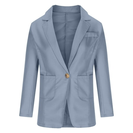 Women s Casual Blazer Jacket Plus Size Solid Color Cardigan Classic Notch Lapel Long Sleeve Outerwear with Pockets
Women s Casual Blazer Jacket Plus Size Solid Color Cardigan Classic Notch Lapel Long Sleeve Outerwear with Pockets