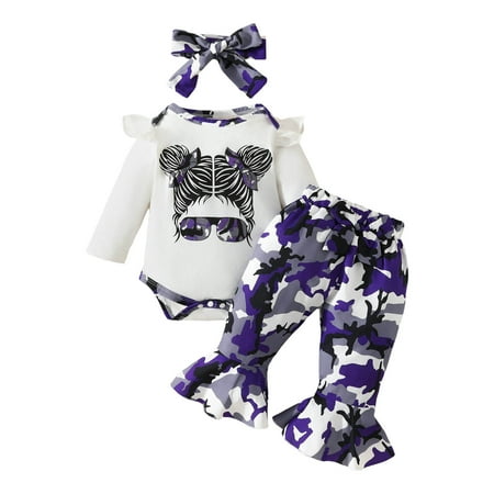 TJAZFJPA Toddler Girls Summer Outfits Purple Toddler Girls Winter Long Sleeve Camo Color Prints Romper Pants Headbands 3Pcs Outfits Clothes Set Fall Clothes 4th of July Outfit
TJAZFJPA Toddler Girls Summer Outfits Purple Toddler Girls Winter Long Sleeve Camo Color Prints Romper Pants Headbands 3Pcs Outfits Clothes Set Fall Clothes 4th of July Outfit