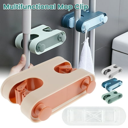 Yous Auto Multifunctional Mop Holder Self-adhesive Broom Holder Wall Mounted Mop Clip Hook Free Punching Household Broom Storage Rack Hooks for Kitchen Bathroom
Yous Auto Multifunctional Mop Holder Self-adhesive Broom Holder Wall Mounted Mop Clip Hook Free Punching Household Broom Storage Rack Hooks for Kitchen Bathroom