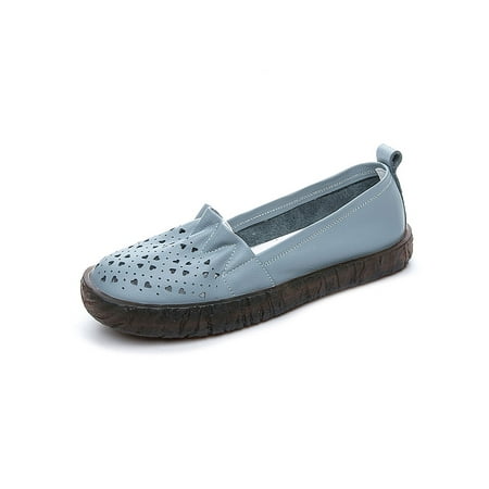 SIMANLAN Womens Flats Non-slip Loafers Slip On Casual Shoes Ladies Lightweight Walking Shoe Women Comfort Blue Hollow Out 4.5
SIMANLAN Womens Flats Non-slip Loafers Slip On Casual Shoes Ladies Lightweight Walking Shoe Women Comfort Blue Hollow Out 4.5