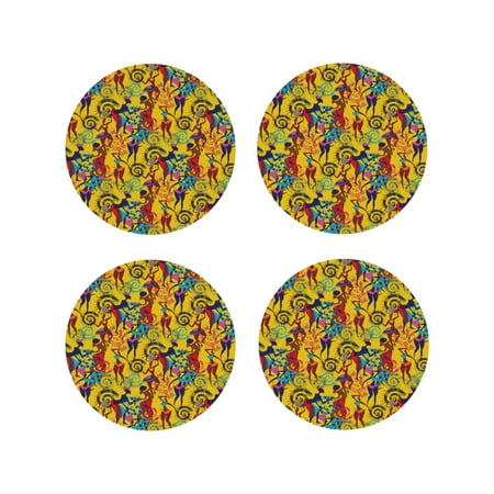 Honeii Dancing African Women Print Leather Coaster Set of 4 Ideal for Safeguarding Your Furniture from Drinks Spills and Effortless Cleanup-Round Shape
Honeii Dancing African Women Print Leather Coaster Set of 4 Ideal for Safeguarding Your Furniture from Drinks Spills and Effortless Cleanup-Round Shape
