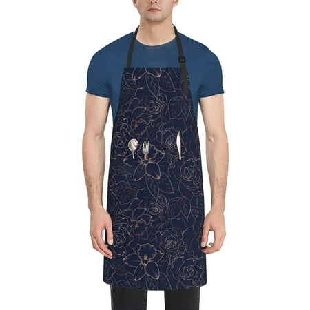 Rateoe Copper-Gold Gloss Outline Navy Dark Blue Aprons with Pocket Men Womens Aprons Waterproof Adjustable Cooking Aprons for Kitchen Gardening and Salon
Rateoe Copper-Gold Gloss Outline Navy Dark Blue Aprons with Pocket Men Womens Aprons Waterproof Adjustable Cooking Aprons for Kitchen Gardening and Salon
