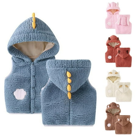 Unisex Baby Boy & Girl Fleece Sweatshirt Jacket Cartoon Sweater Outerwear Sleeveless Hoodie Coat for Toddler Boys and Girls 6M-3T
Unisex Baby Boy & Girl Fleece Sweatshirt Jacket Cartoon Sweater Outerwear Sleeveless Hoodie Coat for Toddler Boys and Girls 6M-3T