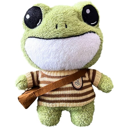 Smiley Frog Plush Toy 11.8 Cute Plush Doll Baby Toy Soft Plush Stuffed Animal Toy With Brown Sweater and Backpack,Birthday/Christmas/Valentine s Day etc. Gifts
Smiley Frog Plush Toy 11.8 Cute Plush Doll Baby Toy Soft Plush Stuffed Animal Toy With Brown Sweater and Backpack,Birthday/Christmas/Valentine s Day etc. Gifts