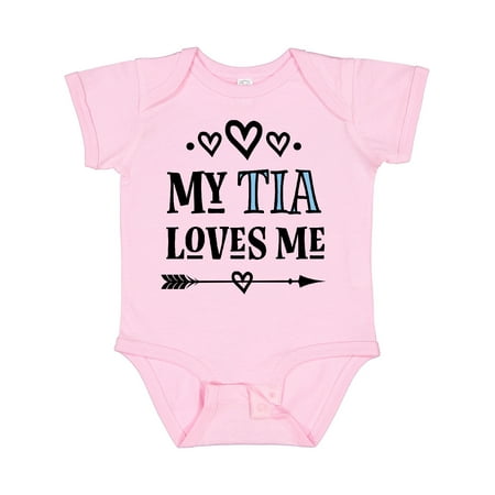 Inktastic My Tia Loves Me Childs Gift Baby Girl Bodysuit